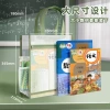 Double-layer mesh subject classification bag, transparent portable tote bag, special student examination materials organization file bag Application Scenario